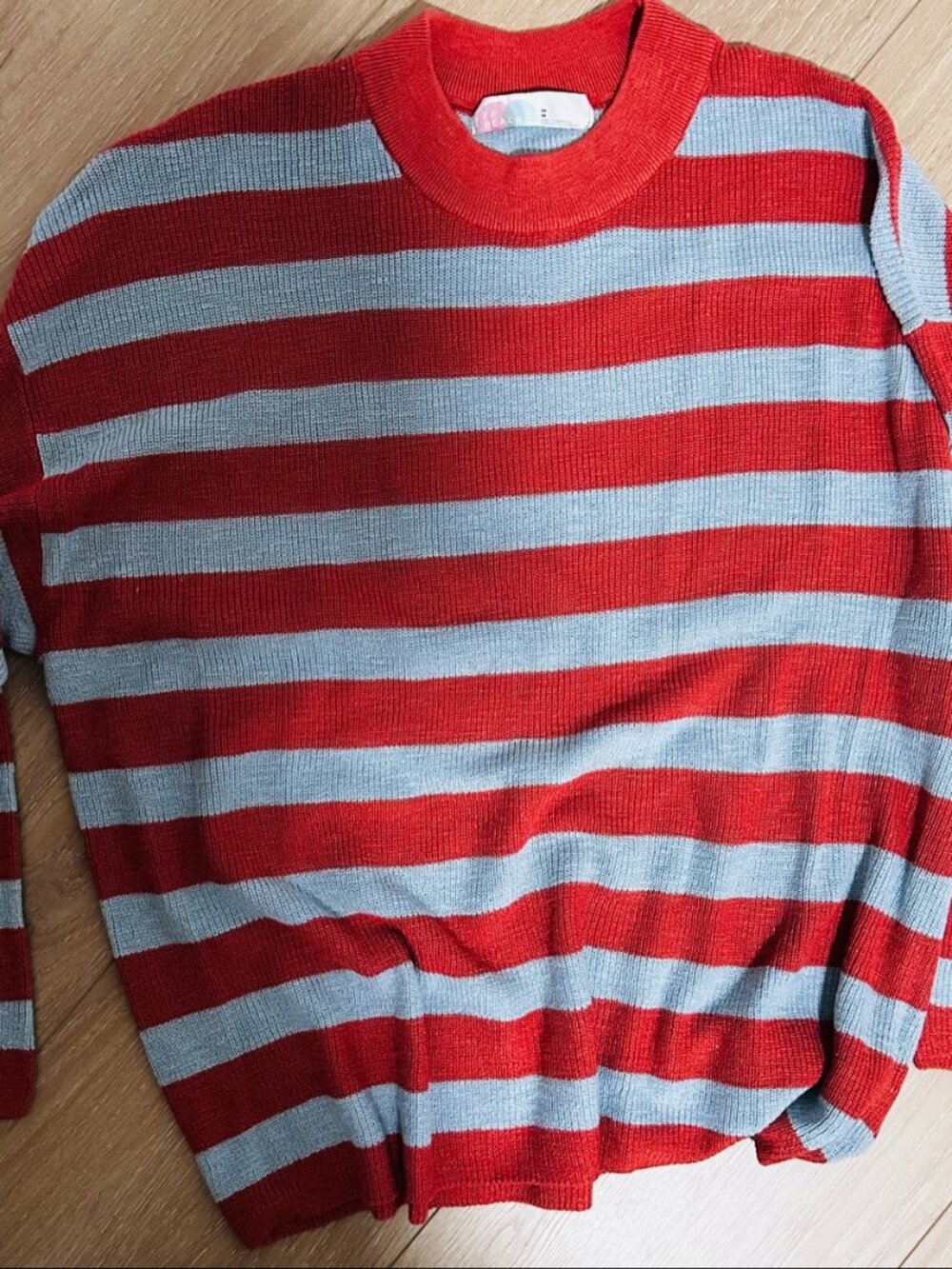 FP Beach Red Striped Sweater M